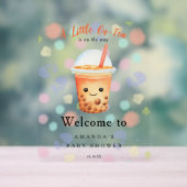 Welcome Bubble Tea Baby shower Welcome Acrylschild (Neutral)