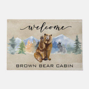 Welcome Cabin Lodge Bear Mountain Zuhause Fußmatte