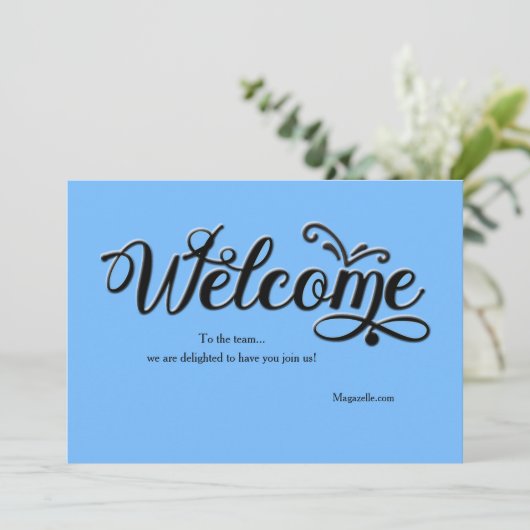 Welcome Card Einladung (Stehend Vorderseite)