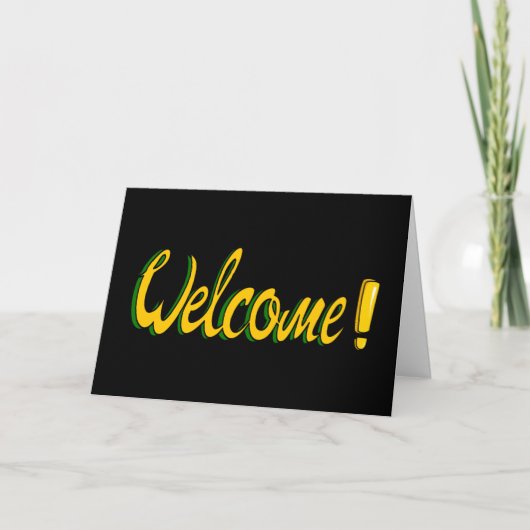 Welcome Card Karte (Vorderseite)