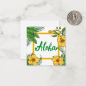 Welcome Card Mitteilungskarte (Vorderseite/Rückseite Beispiel)