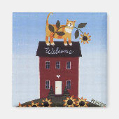 Welcome Cat Magnet (Vorne)