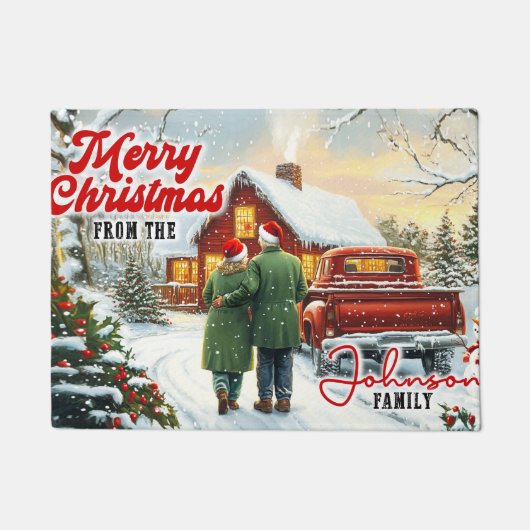 Welcome Christmas Doormat – Festive Holiday Welcom Fußmatte (Vorderseite)