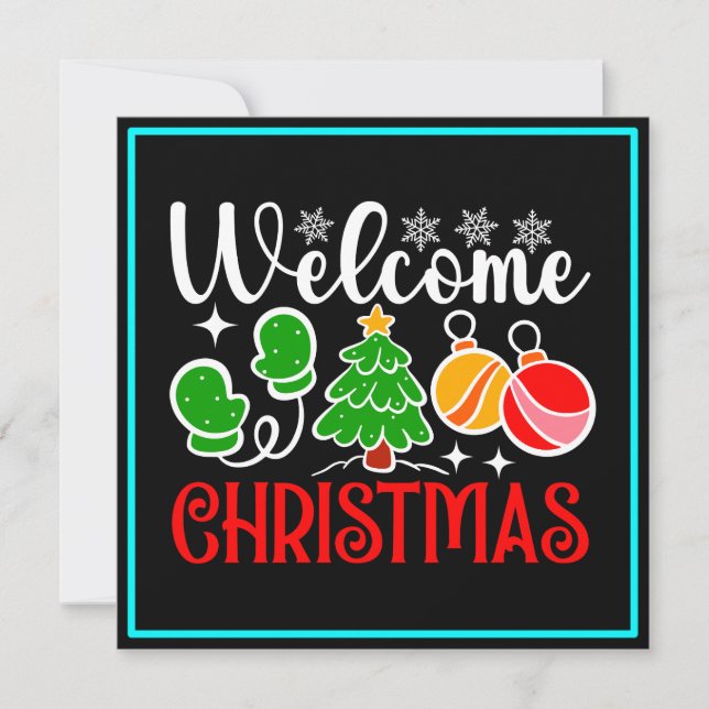 Welcome Christmas Tree And Ornaments-23758 (Vorderseite)