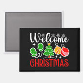 Welcome Christmas Tree And Ornaments-23758 Magnet (Vorderseite/Rückseite)