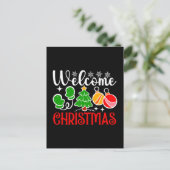 Welcome Christmas Tree And Ornaments-23758 Postkarte (Stehend Vorderseite)
