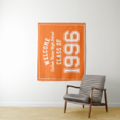 Welcome Class of 1996, Orange Reunion Party Decor Wandteppich (Beispiel)