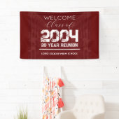 Welcome Class of 2004 20 Year High School Wiederse Banner (Insitu)