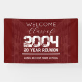 Welcome Class of 2004 20 Year High School Wiederse Banner (Horizontal)