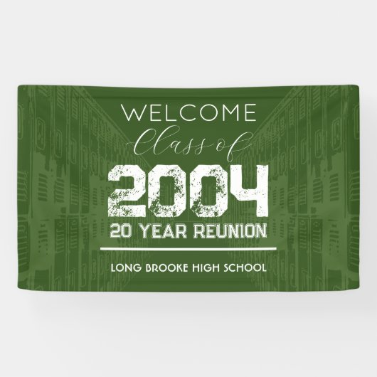 Welcome Class of 2004 20 Year High School Wiederse Banner (Horizontal)