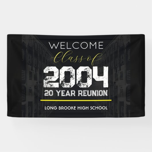 Welcome Class of 2004 20 Year High School Wiederse Banner (Horizontal)