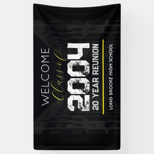 Welcome Class of 2004 20 Year High School Wiederse Banner (Vertikal)