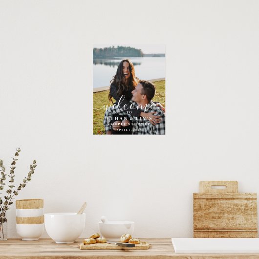 Welcome Couple's Dusche Foto Digital oder Poster (Küche)