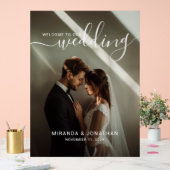 'Welcome' Custom Foto Wedding Foam Board Acrylschild (Hochzeit)