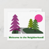 Welcome Custom Post Card Postkarte (Vorne/Hinten)