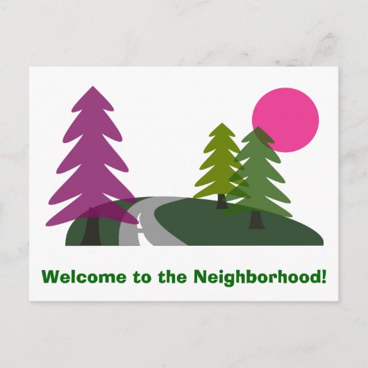 Welcome Custom Post Card Postkarte (Vorderseite)