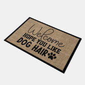 Welcome Dog Lover Sarcastic Funny Doormat Fußmatte (Schrägansicht)