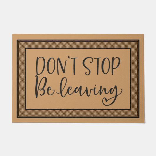 Welcome Door Mat DON STOP verlasse Kokoskohle Fußmatte (Vorderseite)