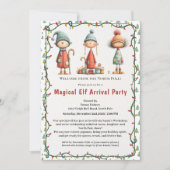 Welcome Elf Party | North Pole Arrival Celebration Einladung (Vorderseite)