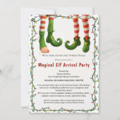 Welcome Elf Party | North Pole Arrival Celebration Einladung (Vorderseite)