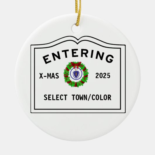Welcome Entering Town of Keramik Ornament (Vorne)