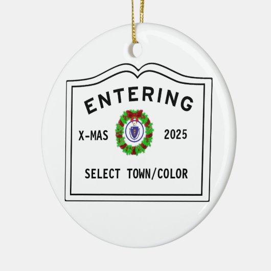 Welcome Entering Town of Keramik Ornament (Links)