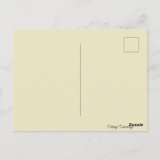 Welcome Erntedank Vintag Pilgrim Girl Postkarte (Rückseite)