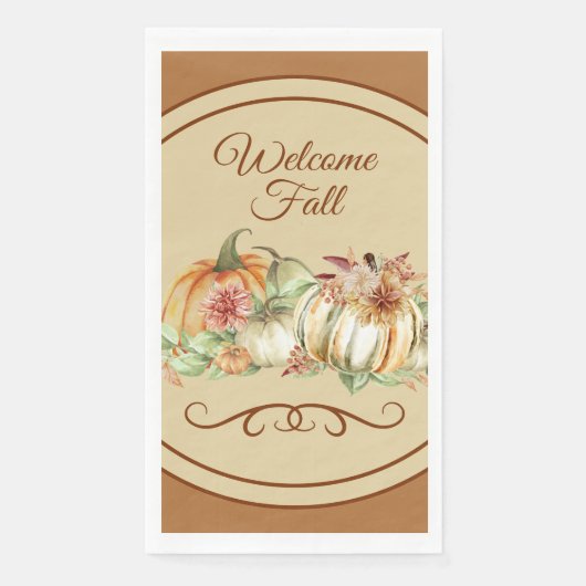 Welcome Fall EleganPaper Gästetuch Napkins Serviette (Vorderseite)
