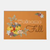 Welcome Fall Floral Design Fußmatte (Vorderseite)