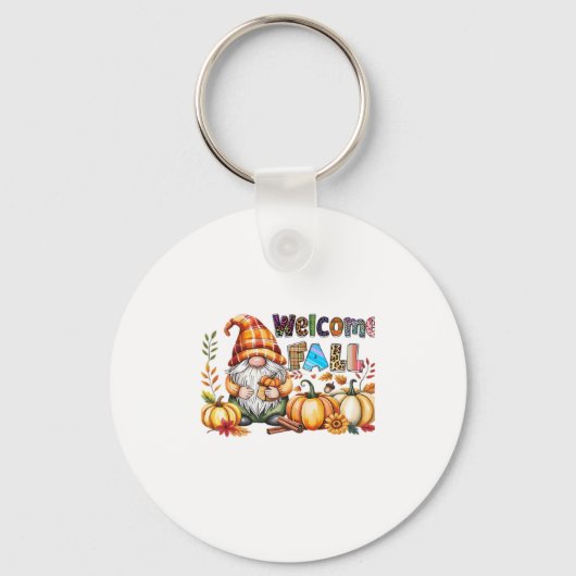 Welcome Fall Gnomes Classic T - Shirt.png Schlüsselanhänger (Vorderseite)