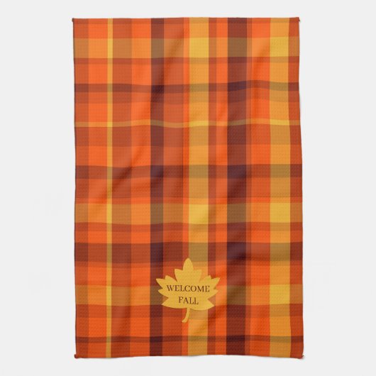 Welcome Fall Kitchen Towel Decor Geschirrtuch (Vertikal)