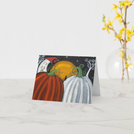 Welcome Fall! Note Cards Karte (Gelbe Blume)
