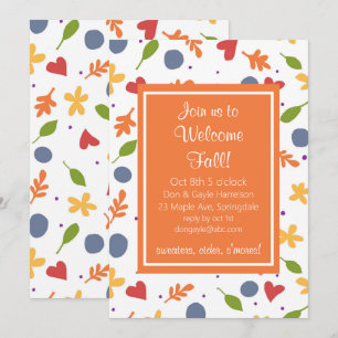Welcome Fall Party Einladung