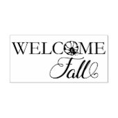Welcome Fall Pumpkin Gummistempel (Prägung)