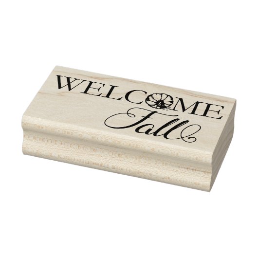 Welcome Fall Pumpkin Gummistempel (Stempel)