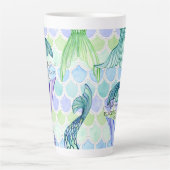 Welcome Family Mermaid Schwanz Fish Scale Beach Zu Milchtasse (Vorderseite)