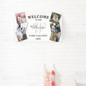 Welcome Family Wiedersehen Foto & Monogram Banner (InSitu)