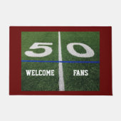 Welcome Fans 50 Werft Linie Fußballfeld Fußmatte (Vorderseite)