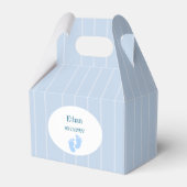 welcome favors,baby shower gathering.,blue square  geschenkschachtel (Vorderseite)