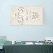 WELCOME FIRST COMMUNION banner custom marfil (Messeveranstaltung)