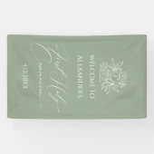 WELCOME FIRST COMMUNION banner custom Sage (Horizontal)