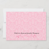 Welcome Foto Neuborn Baby Girl Ankündigung (Rückseite)