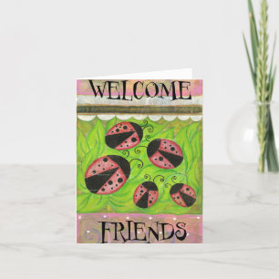 Welcome Friends Grußkarte Feiertagskarte