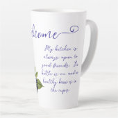 Welcome Friends Herbal Tea Küche Latte Tasse (Rechte Ecke)