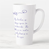 Welcome Friends Herbal Tea Küche Latte Tasse (Rechts)