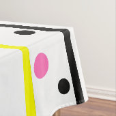 Welcome Friends Yellow Polka Dots Tischdecke (Beispiel)