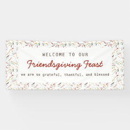 Welcome Friendsgiving Dinner Dankbarkeit Banner