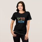 Welcome Furry Friends Tri-Blend Shirt (Vorderseite voll)