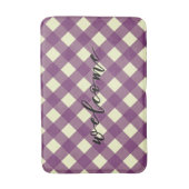 WELCOME GINGHAM BADEMATTE (Vorderseite Vertikal)