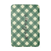 WELCOME GINGHAM BADEMATTE (Vorderseite Vertikal)
